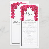 Rustic Roses Wedding Menu (Voorkant / Achterkant)