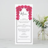 Rustic Roses Wedding Menu (Staand voorkant)