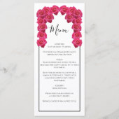 Rustic Roses Wedding Menu (Voorkant)