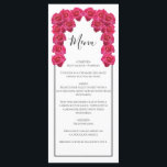 Rustic Roses Wedding Menu<br><div class="desc">Dit ontwerp is uitgerust met roze rozen die roze zijn. De roze rozen worden gecomplimenteerd door een elegante zwarte rand. De roze tinten van de roos bloemen creëer een rustige florale tuin. Elegant trouwmenu kaartontwerp met moderne elementen. Er zijn ook huwelijksuitnodigingen en andere kantoorbenodigdheden beschikbaar.</div>