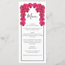 Rustic Roses Wedding Menu