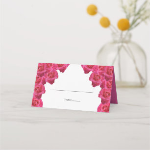 Rustic Roses Wedding Place Card Plaatskaartje