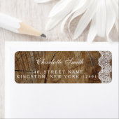 Rustic Royal Personalized Lace Adresetiketten Etiket (Insitu)