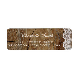 Rustic Royal Personalized Lace Adresetiketten Etiket