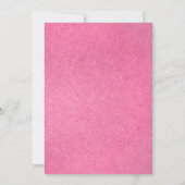 Rustic Roze Bridal Shower Invitations Kaart (Achterkant)