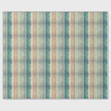 Rustic roze en blauwe houtnerf inpakpapier