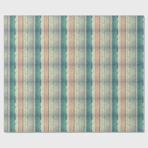Rustic roze en blauwe houtnerf inpakpapier