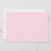 Rustic, Roze Floral, Woodland, Girl 1st Birthday Kaart (Achterkant)