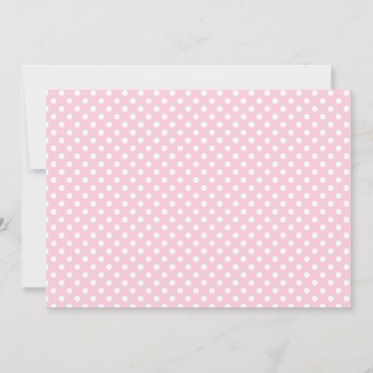 Rustic, Roze Floral, Woodland, Girl 1st Birthday Kaart (Achterkant)