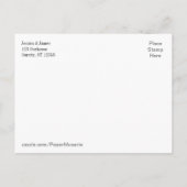 Rustic Roze & Jute Vintage Save the Date Aankondigingskaart (Achterkant)