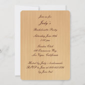 Rustic Roze Mason Jars Bruidsfeest Uitnodiging (Achterkant)