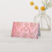 Rustic Roze - Plaatshouder Plaatskaartje (Achterkant)