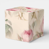 Rustic roze rozen bedankdoosjes (Achterkant)