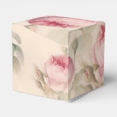 Rustic roze rozen bedankdoosjes (Achterkant)