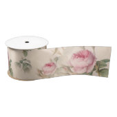 Rustic roze rozen satijnen lint (Spoel)