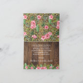 Rustic Roze Safari Douche Bedankt Vouwkaart (Binnen)