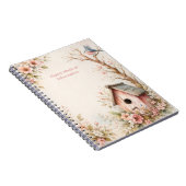 Rustic Roze Vogelhuis Medische Informatie | Notitieboek (Rechterzijde)