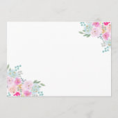 Rustic Roze Vrijgezellenfeest van de Bots & van de Advieskaart (Achterkant)