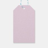 Rustic Roze Waterverf Bloem Bruiloft Cadeaulabel (Achterkant)