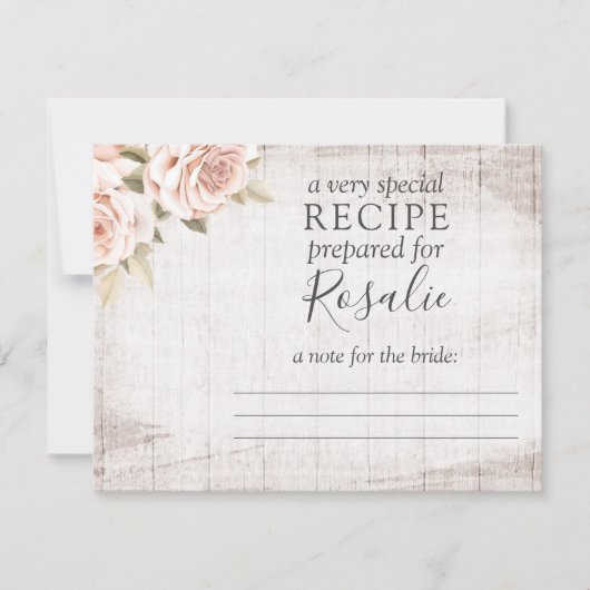 Rustic Rozen met houtwaren - recept - kaart voor b (Voorkant)