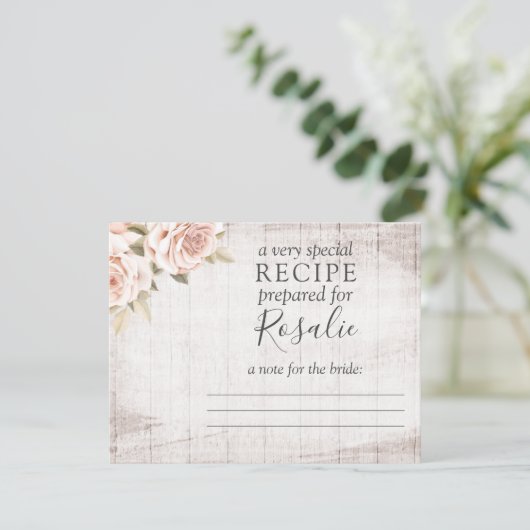 Rustic Rozen met houtwaren - recept - kaart voor b (Staand voorkant)
