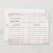 Rustic Rozen met houtwaren - recept - kaart voor b (Achterkant)