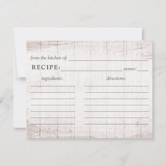 Rustic Rozen met houtwaren - recept - kaart voor b (Achterkant)