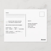 RUSTIC RSVP Mason Jars Strings Lights budget Briefkaart (Achterkant)