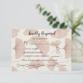 Rustic RSVP Terracotta Botanical Wedding (Staand voorkant)