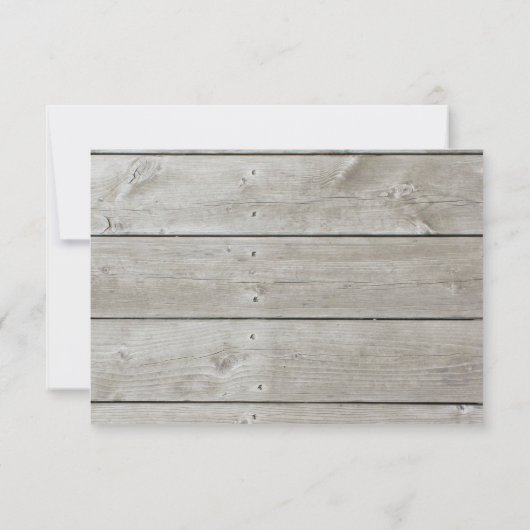 Rustic RSVP Tijd aan Drink Champagne (Achterkant)