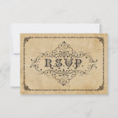 Rustic  RSVP Wedding Ceremonie Aankondiging (Voorkant)