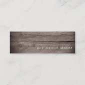 Rustic RSVP Wedding Website | Mini-Kaarten Mini Visitekaartje (Achterkant)