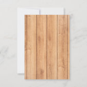 Rustic Rubber Ducky Bubbles Baby shower Bedankkaart (Achterkant)