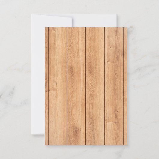 Rustic Rubber Ducky Bubbles Baby shower Bedankkaart (Achterkant)