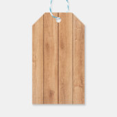 Rustic Rubber Ducky Bubbles Baby shower Cadeaulabel (Achterkant)