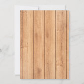 Rustic Rubber Ducky Bubbles Baby shower Kaart (Achterkant)