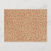 Rustic Ruby Red Love Hart Kalendar Save the Date Aankondigingskaart (Achterkant)