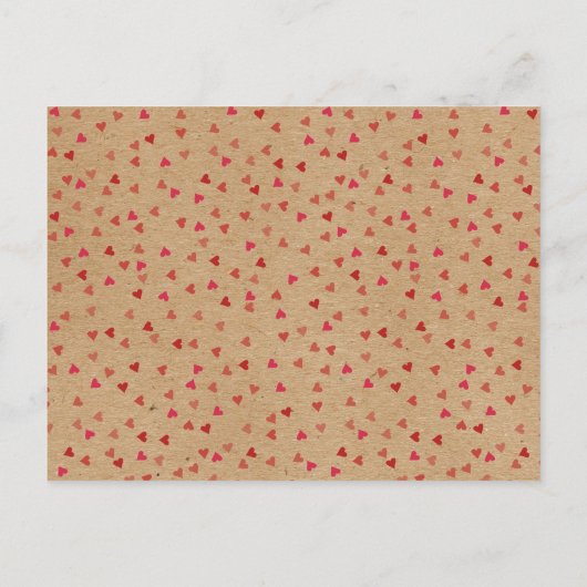 Rustic Ruby Red Love Hart Kalendar Save the Date Aankondigingskaart (Achterkant)