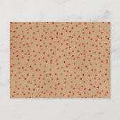 Rustic Ruby Red Love Hart Kalender Bewaar de datum Aankondigingskaart (Achterkant)