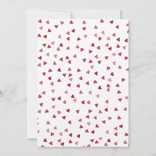 Rustic Ruby Red Love Hart Kalender Bewaar de Datum Save The Date (Achterkant)
