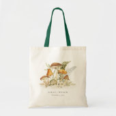 Rustic Rust Oranje paddenstoel Fern Foliage Weddin Tote Bag (Voorkant)
