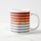 Rustic Rusty Grain Bin Siding Grote Koffiekop (Rechts)