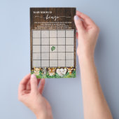 Rustic Safari Animals Baby shower Bingo Game Kaart (Hand)