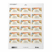 Rustic Safari Etiket voor dieradres (Full Sheet)