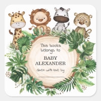 Rustic Safari Oerwoud Animals Books for Baby showe