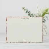 Rustic Sage Botanische Koppel Baby Shower Eigen Na Bedankkaart (Staand voorkant)