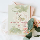 Rustic Sage en Blush Peony Wedding Save the Date