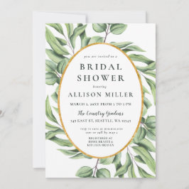 Rustic Sage Eucalyptus Greenery Vrijgezellenfeest Kaart