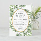 Rustic Sage Eucalyptus Greenery Vrijgezellenfeest Kaart (Staand voorkant)