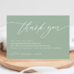 Rustic Sage Green Baby shower Bedankt voor je kaar<br><div class="desc">Rustic Sage Green Baby shower Bedankt voor je kaarten</div>